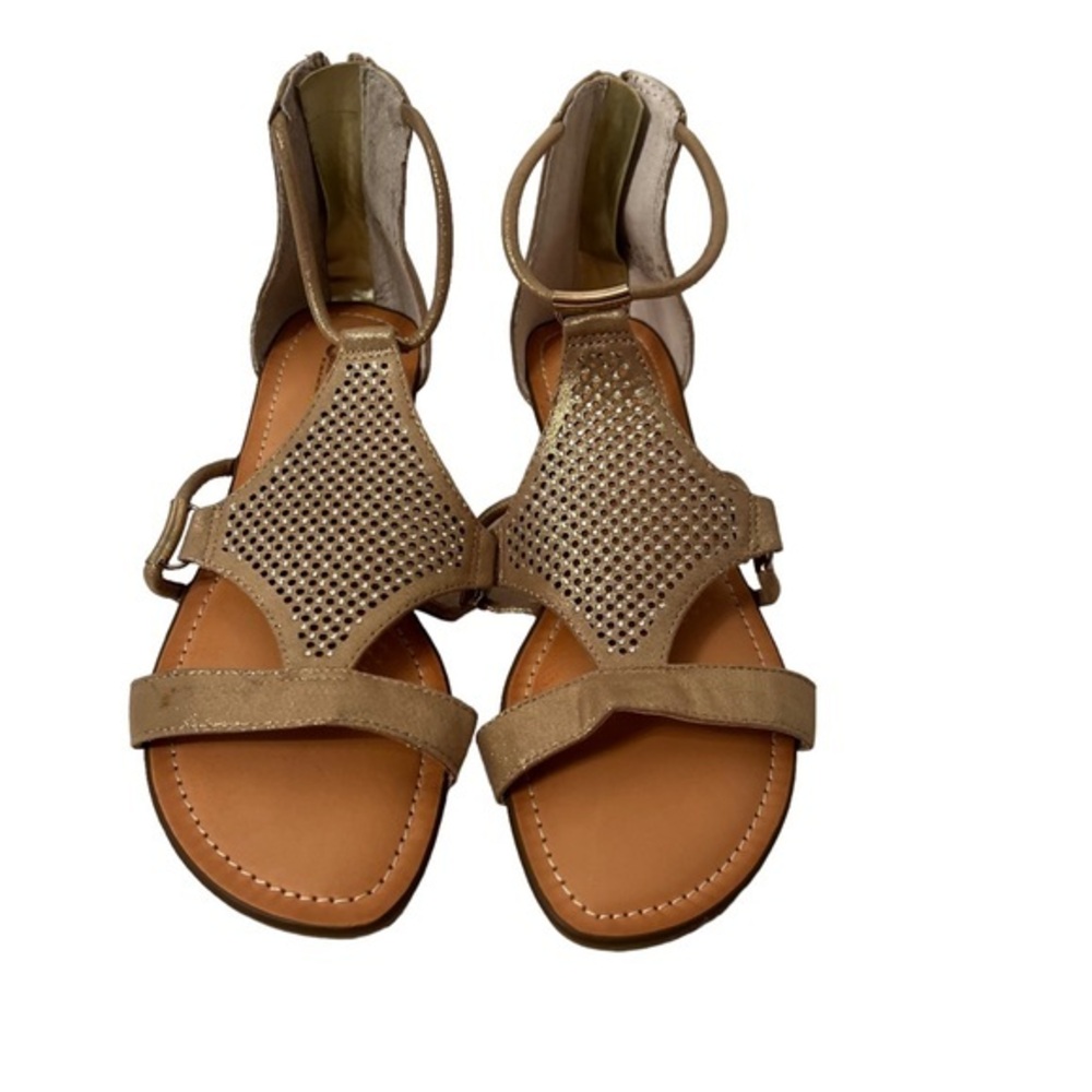 Carlos by Carlos Santana Women’s Tinsley Gold Flat Sandal Size 6.5